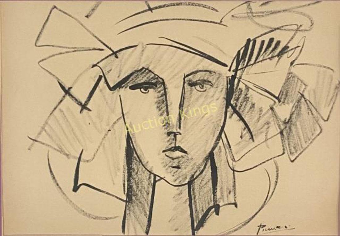 PABLO PICASSO FIGURATIVE PENCIL ON PAPER V$24,000 (1 of 3)