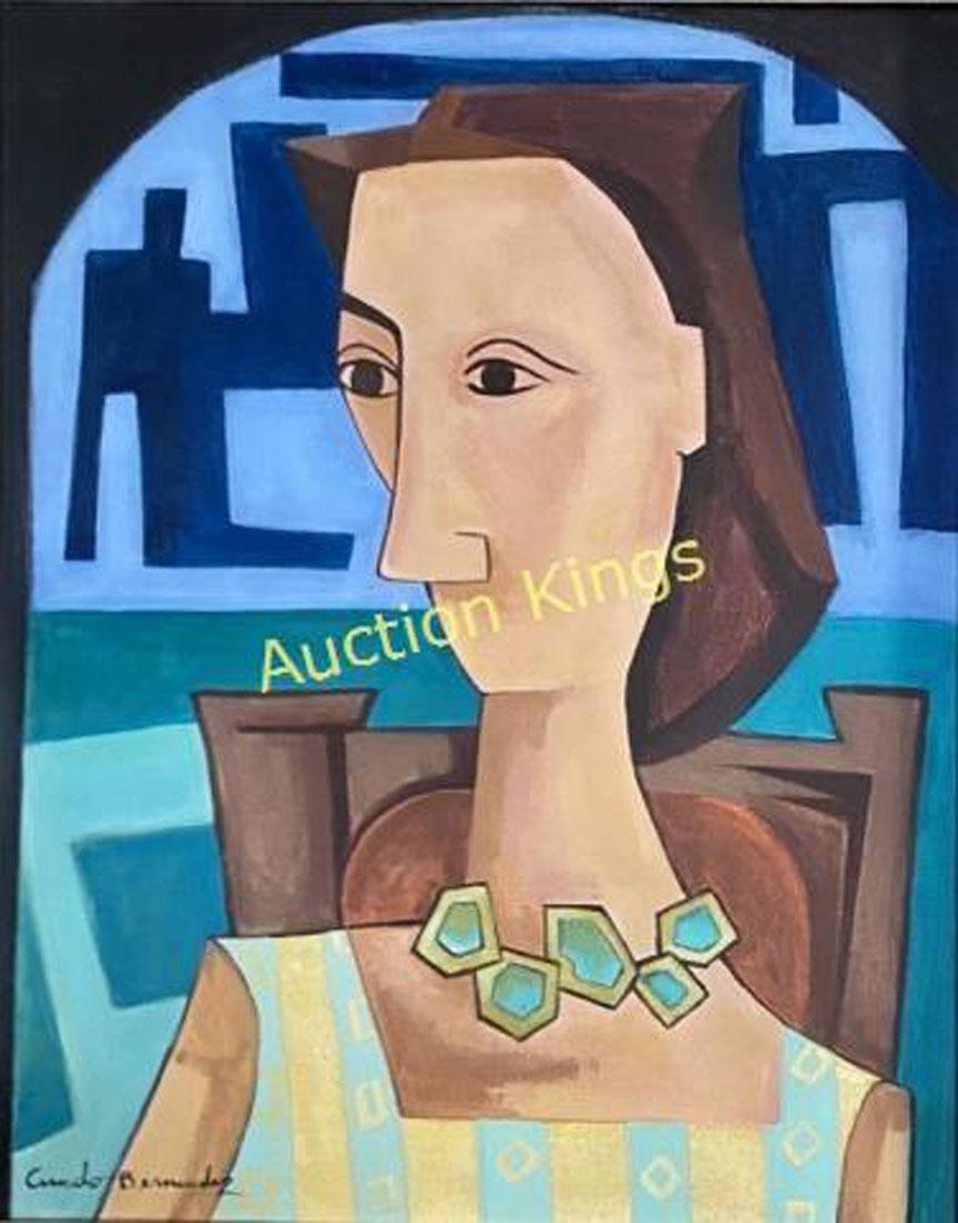 CUNDO BERMUDEZ OIL FIGURATIVE ON CANVAS V$30,000 (1 of 4)