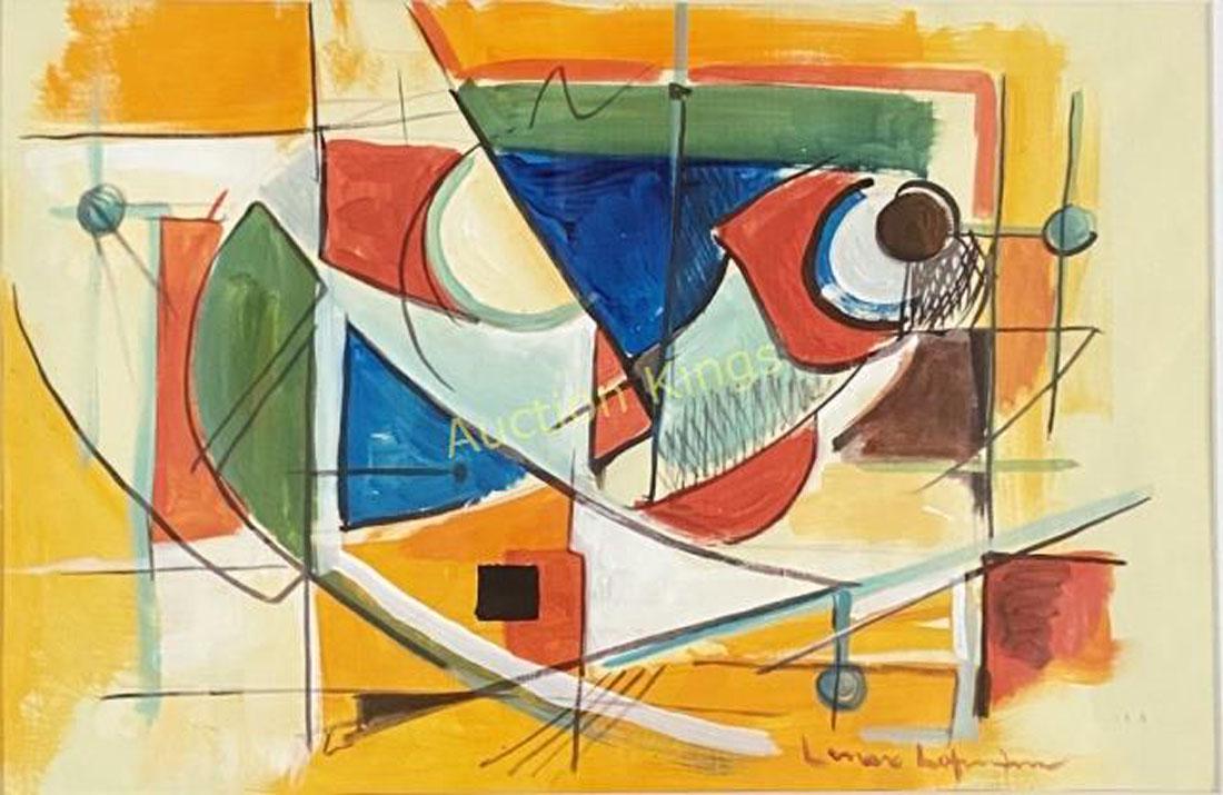 HANS HOFMANN ABSTRACT EXPRESSIONIST OIL ON PAPER (1 of 3)