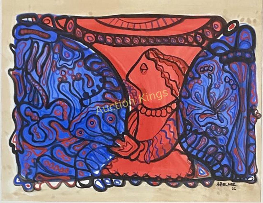 AMELIA PALEAZ MIXED MEDIA ON PAPER V$28,000 (1 of 3)