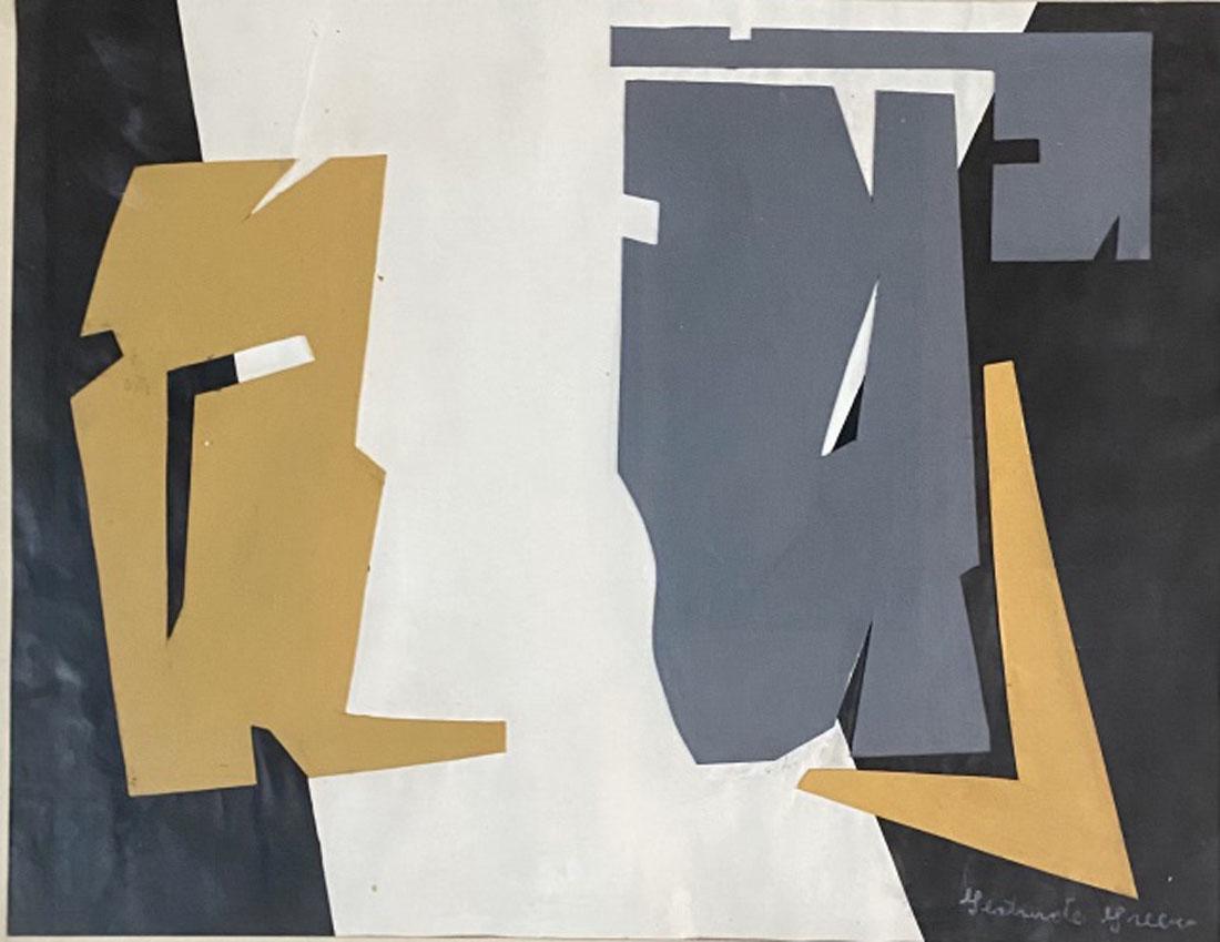 GERTRUDE GLASS GREENE COLLAGE ON PAPER V$38,000 (1 of 3)