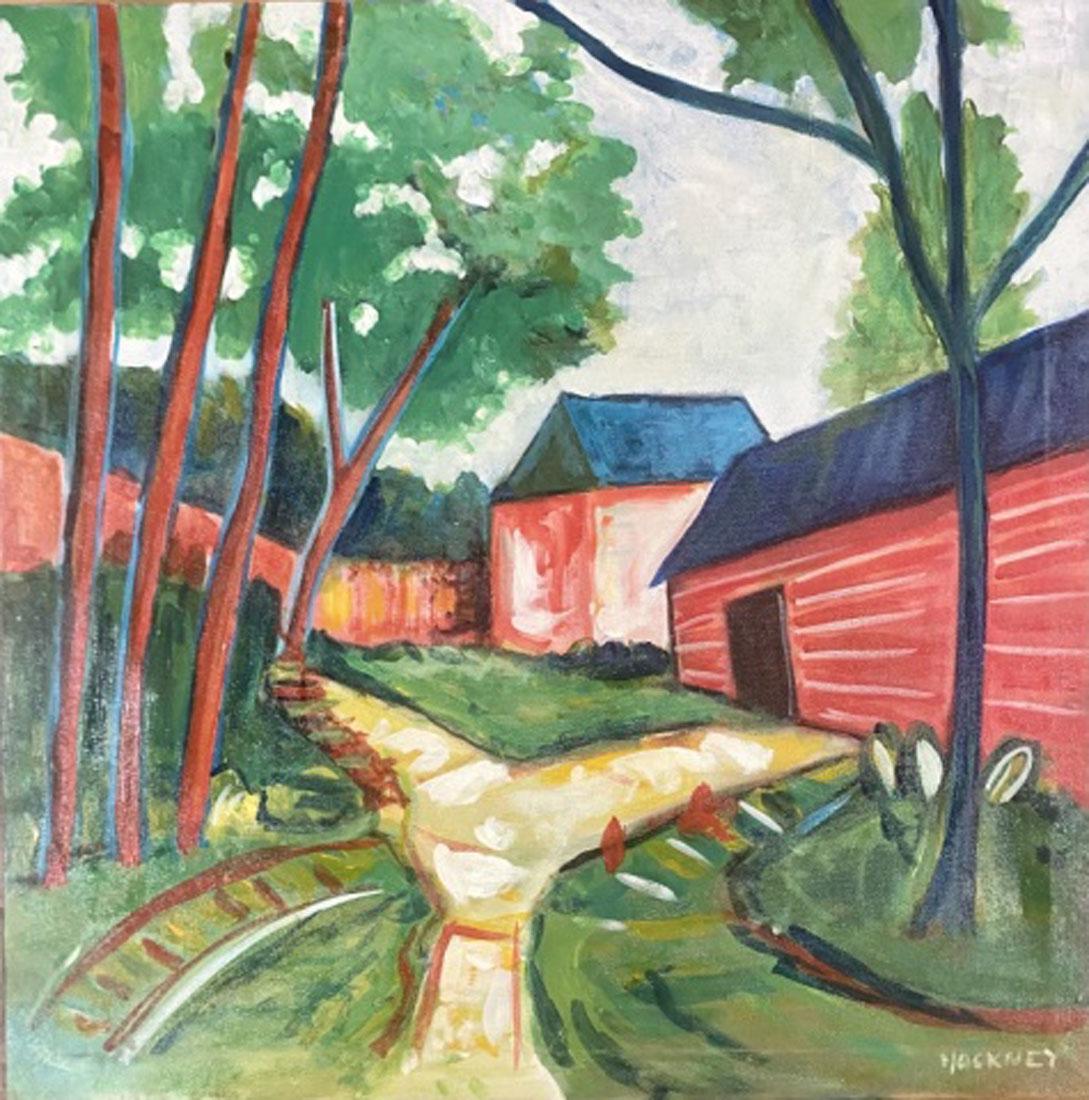 DAVID HOCKNEY OIL ON CANVAS LANDSCAPE V$38,000 (1 of 3)