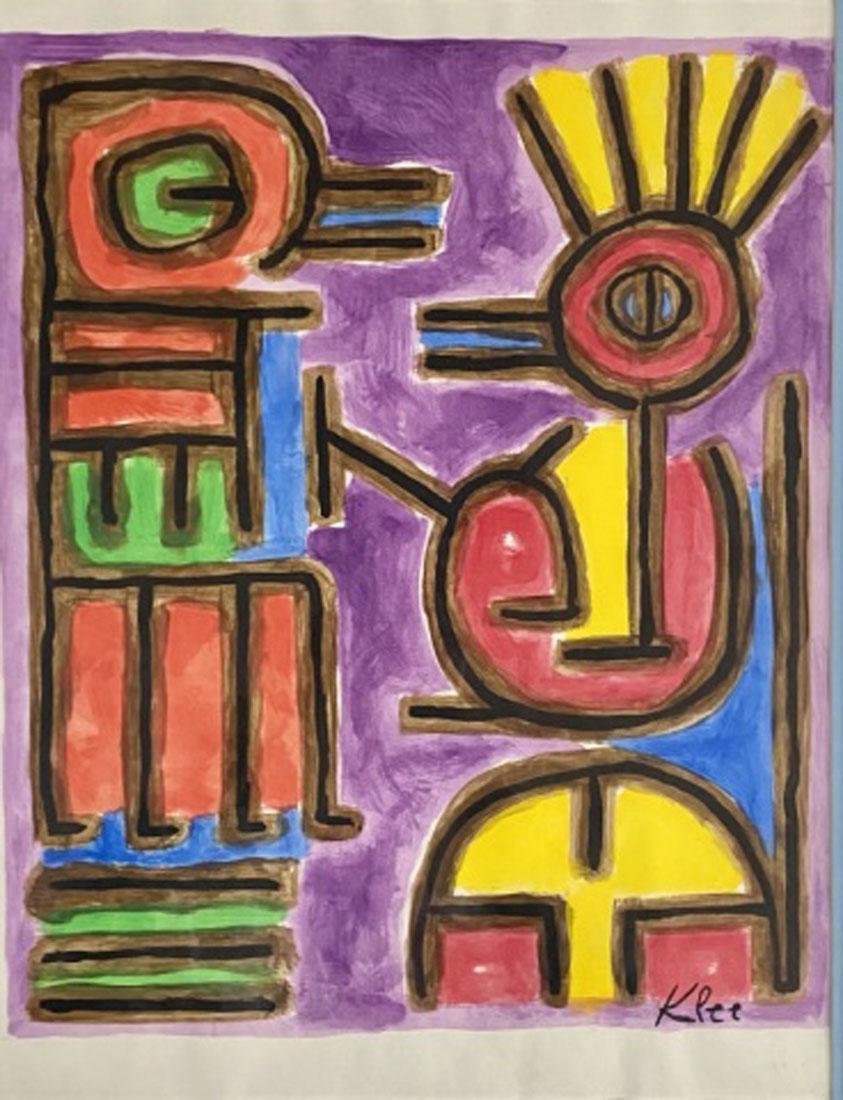 PAUL KLEE MIXED MEDIA ON PAPER ABSTRACT V$38,000 (1 of 3)