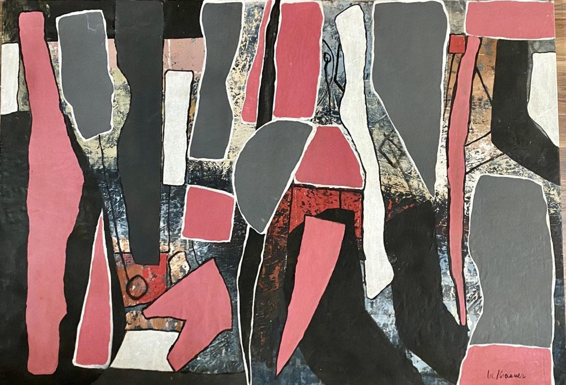 LEE KRASNER ABSTRACT OIL ON CANVAS V$40,000 (1 of 3)