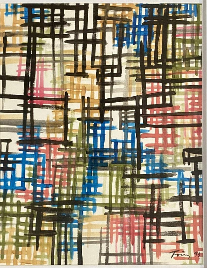 GUNTHER FORG OIL ON PAPER ABSTRACT V$38,000 (1 of 3)