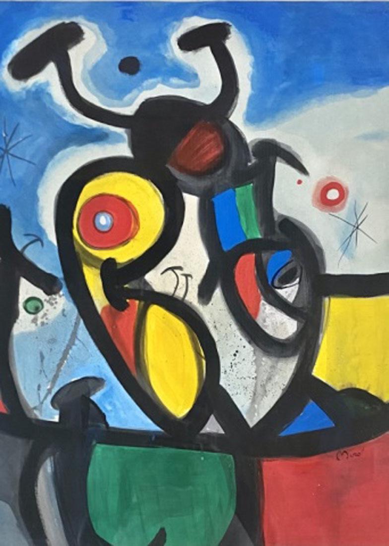 JOAN MIRO ABSTRACT MIXED MEDIA V$25,000 (1 of 3)