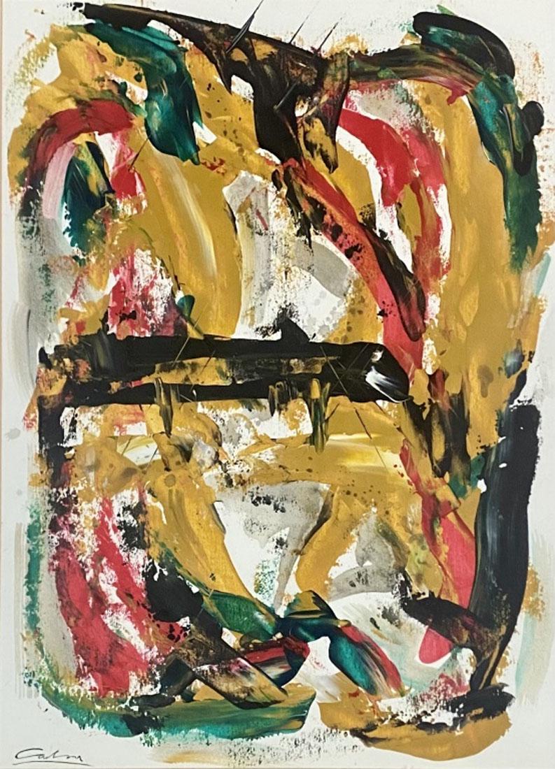 NORMAN CARTON ABSTRACT OIL ON PAPER V$17,000 (1 of 3)