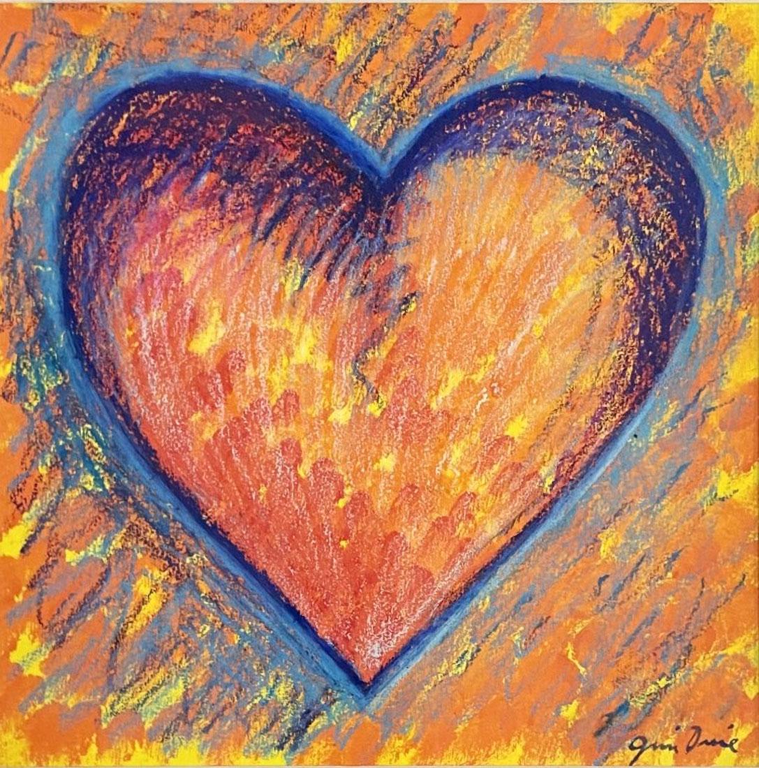 JIM DINE "HEART" PASTEL ON PAPER V$18,000 (1 of 3)