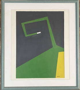 BRUNO MUNARI ABSTRACT OIL ON BOARD V$18,000: MEASUREMENTS:34"WX39"H FRAMED, MINT CONDITION/"in the style of" n 1948, Munari, Gillo Dorfles, Gianni Monnet and Atanasio Soldati, founded Movimento Arte Concreta (MAC), the Italian movement for