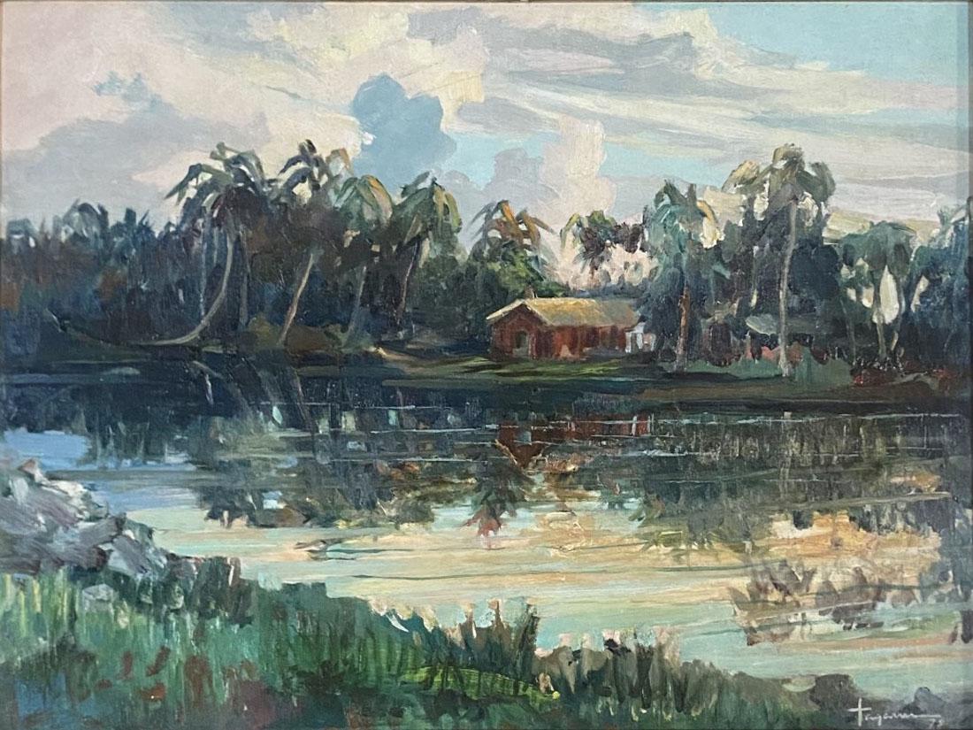 HIROSHI TAGAMI (HAWAII) ACRYLIC LANDSCAPE V$10,000 (1 of 4)