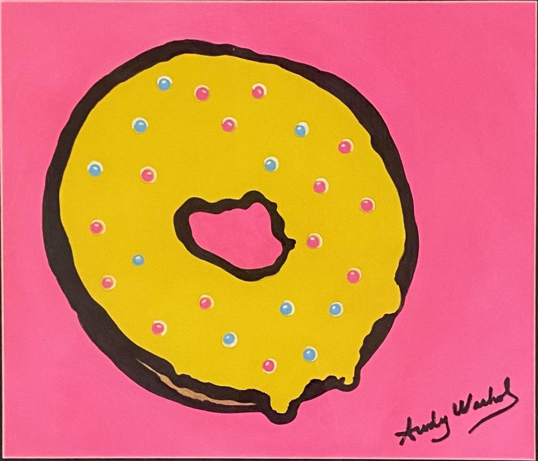 ANDY WARHOL POP ART OIL/PAPER PAINTING V$32,000 (1 of 3)