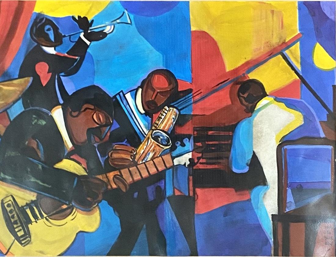 ROMARE BEARDEN MIXED MEDIA/PAPER V$54,000 (1 of 3)