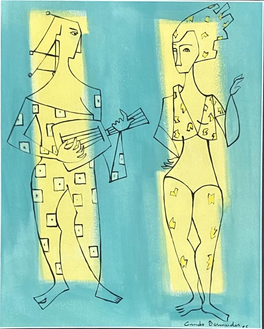 CUNDO BERMUDEZ GOACHE ON HEAVY PAPER V$12,000 (1 of 3)