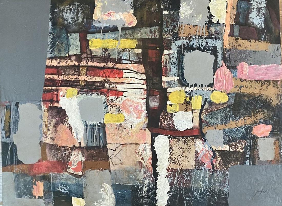 JOSE JOYA (FILIPINO) ABSTRACT OIL/CANVAS V$18,000 (1 of 3)