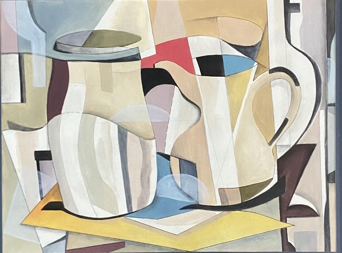 BEN NICHOLSON (ENGLISH) MIXED MEDIA  ABSTRACT (1 of 3)