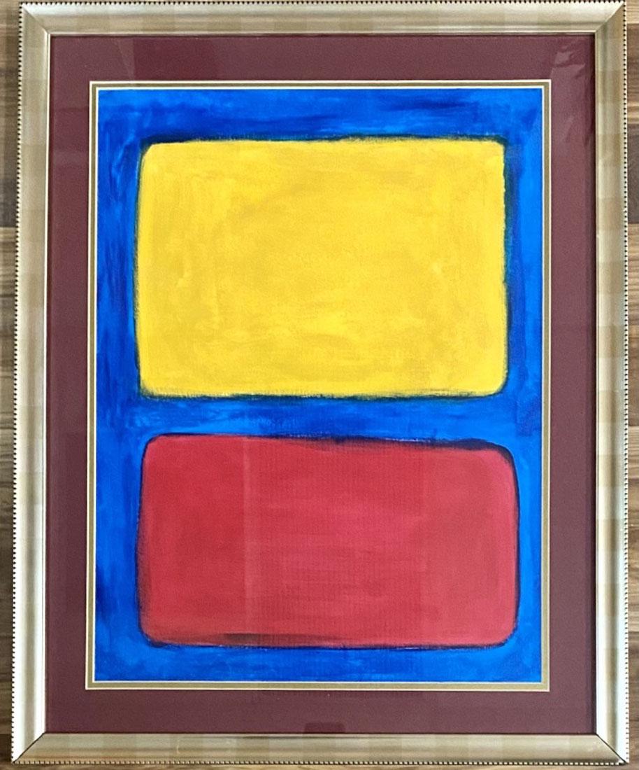 MARK ROTHKO (AMERICAN) ABSTRACT OIL ON PAPER (1 of 3)
