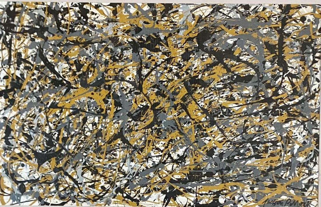 JACKSON POLLOCK (1912-1956) ABSTRACT DRIP PAINTING (1 of 4)
