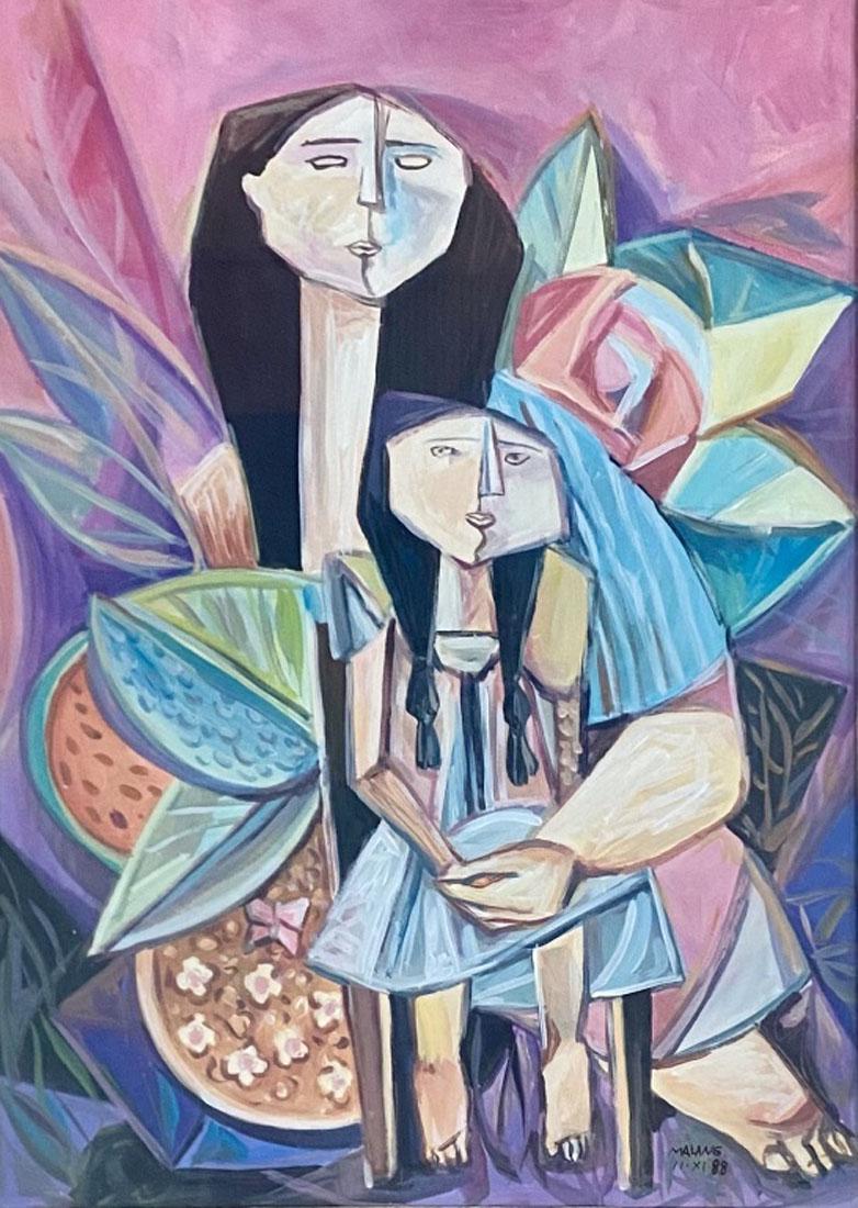 MAURO MALANG SANTOS (1928-2017) OIL PAINTING (1 of 3)