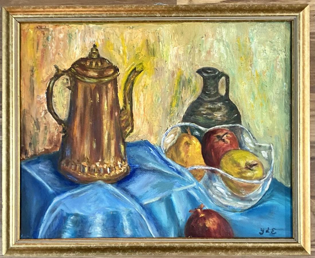 GEORGE D' ESPAGNANT STILL LIFE OIL ON CANVAS (1 of 4)