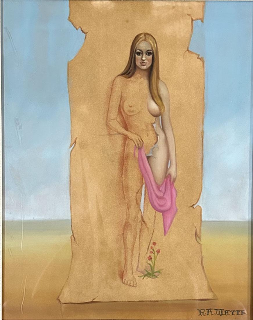 RAYMOND A. WHYTE (1923-2002) SURREALIST PAINTING (1 of 3)