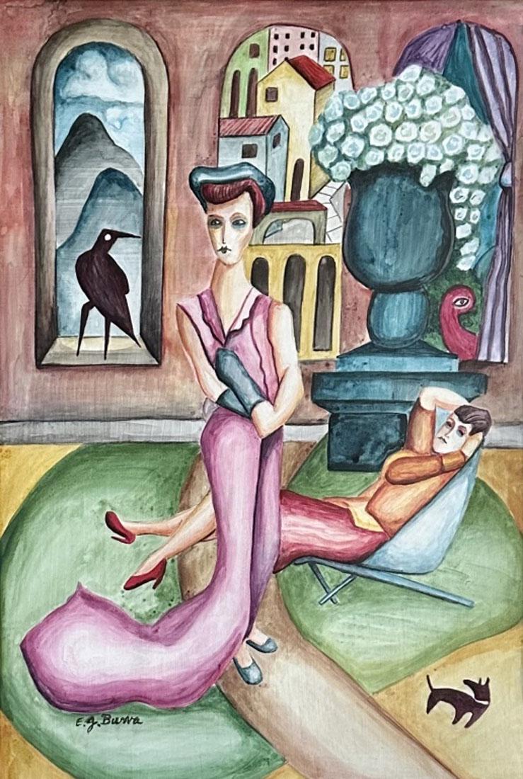 EDWARD BURRA (1905-1976) WATERCOLOR PAINTING (1 of 3)