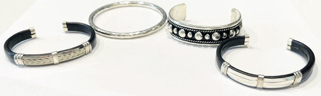 LOT OF 4 ASSORTED BRACELETS (1 of 1)