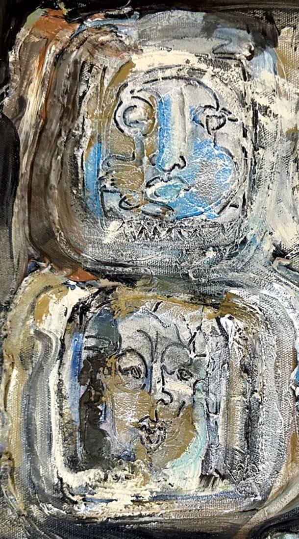 ALFONSO OSSORIO (1916-1990) ACRYLIC ON CANVAS (1 of 4)