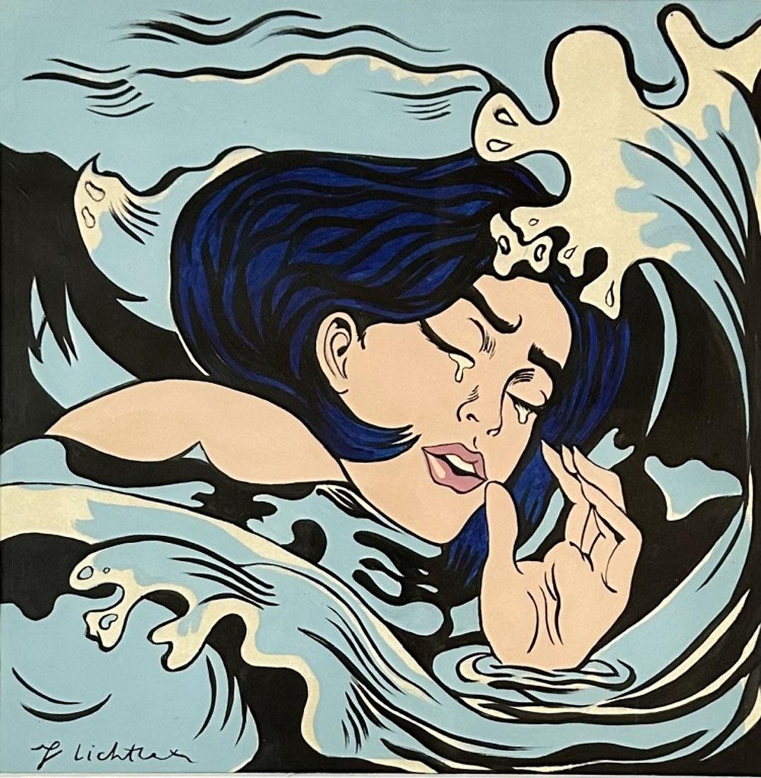 ROY LICHTENSTEIN (1923-1997) OIL ON PAPER (1 of 3)
