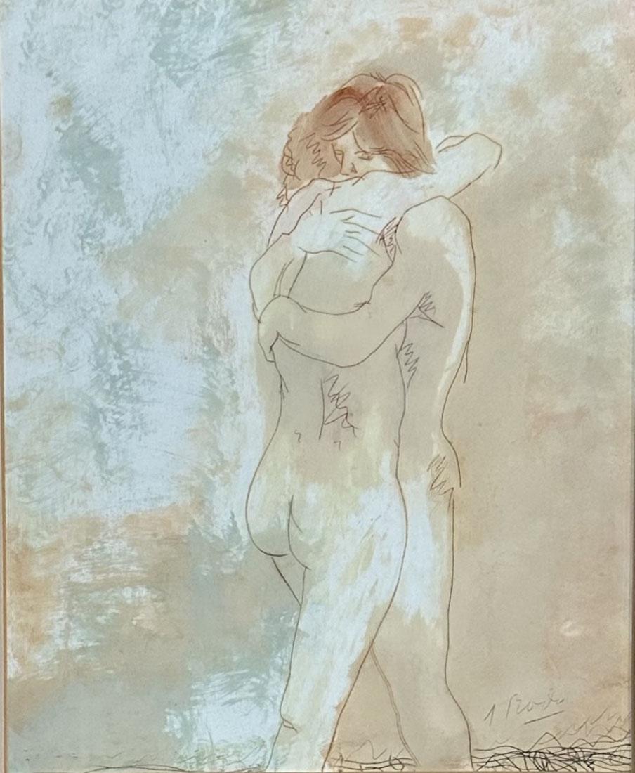 AUGUSTE RODIN FINE ART LITHOGRAPH (1 of 3)