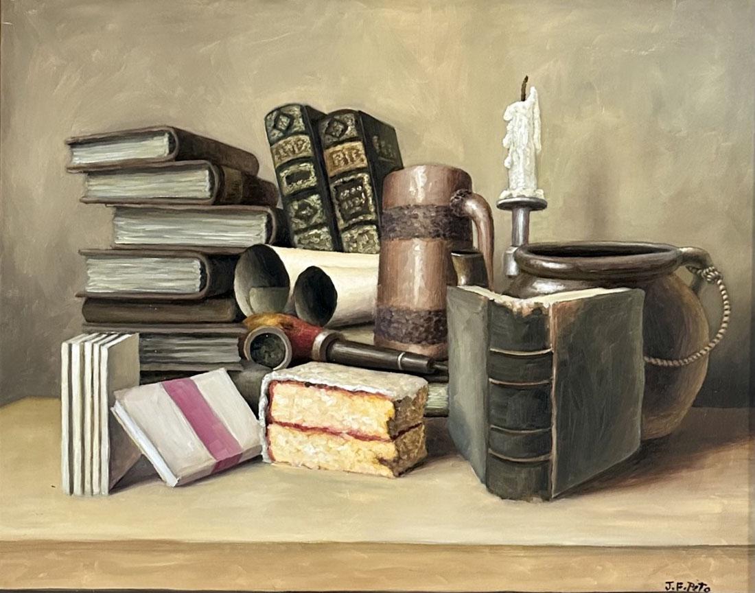 JOHN F. PETO (1854-1907) OIL ON BOARD STILL LIFE (1 of 4)