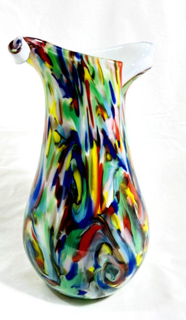 AMAZING MURANO MULTI COLOR GALLERY GLASS VASE (1 of 1)