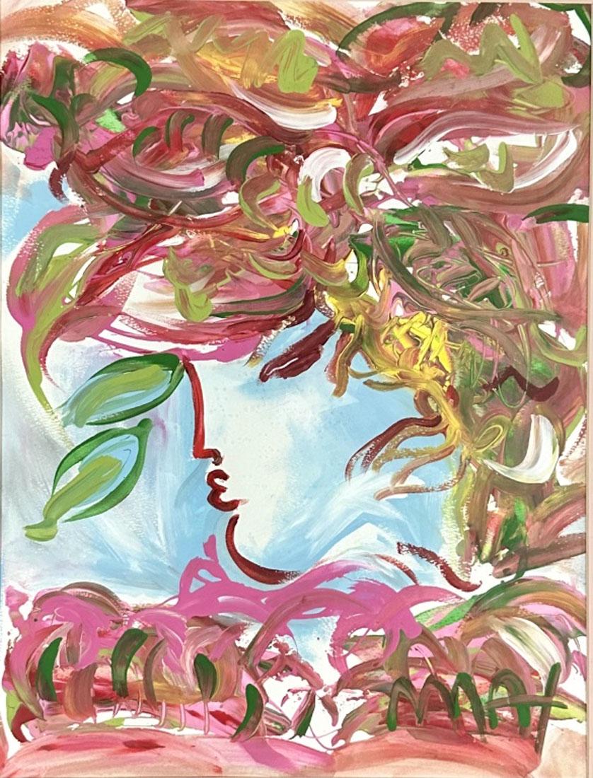 PETER MAX OIL ON PAPER PAINTING (B. 1937) (1 of 4)