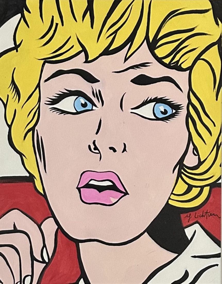 ROY LICHTENSTEIN (1923-1997) OIL PAINTING (1 of 3)