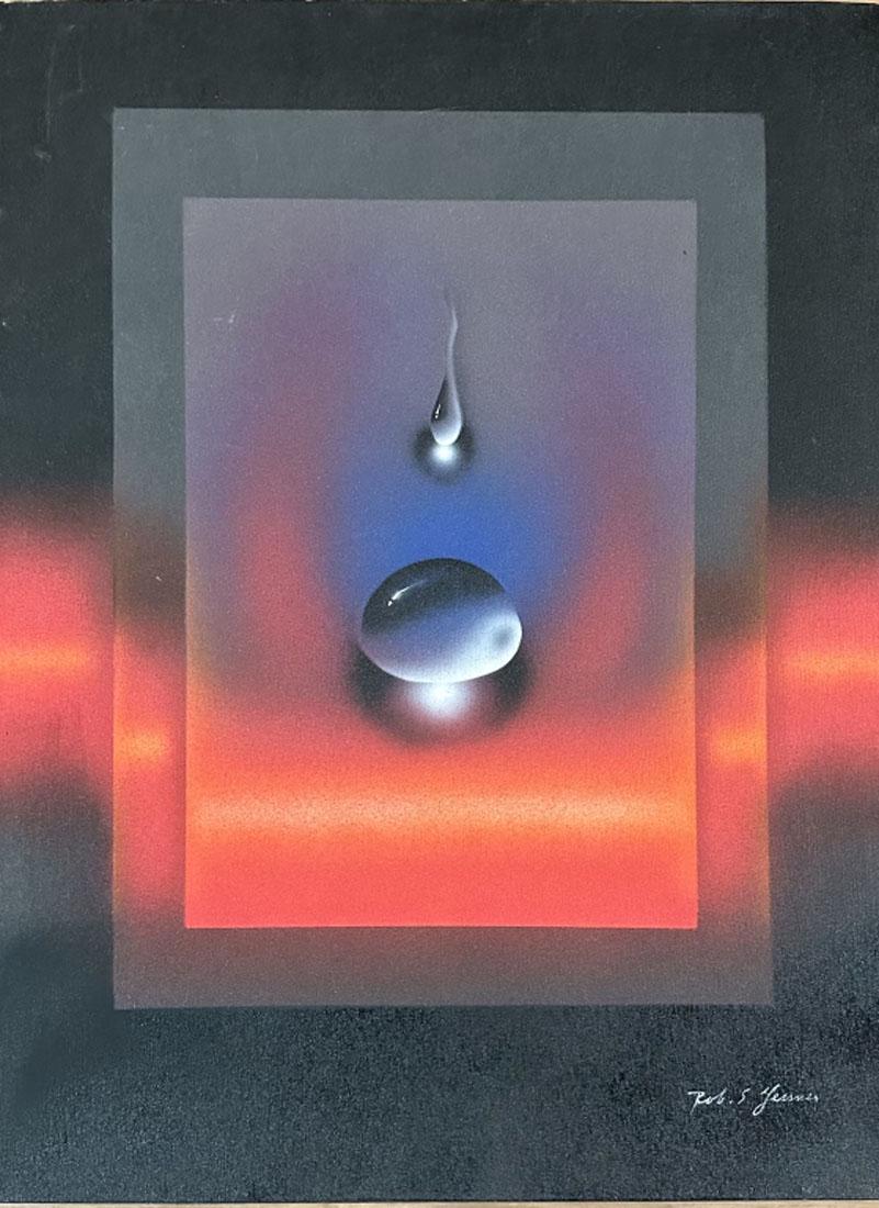 ROBERT SALOMON GESSNER ABSTRACT OIL ON CANVAS (1 of 3)