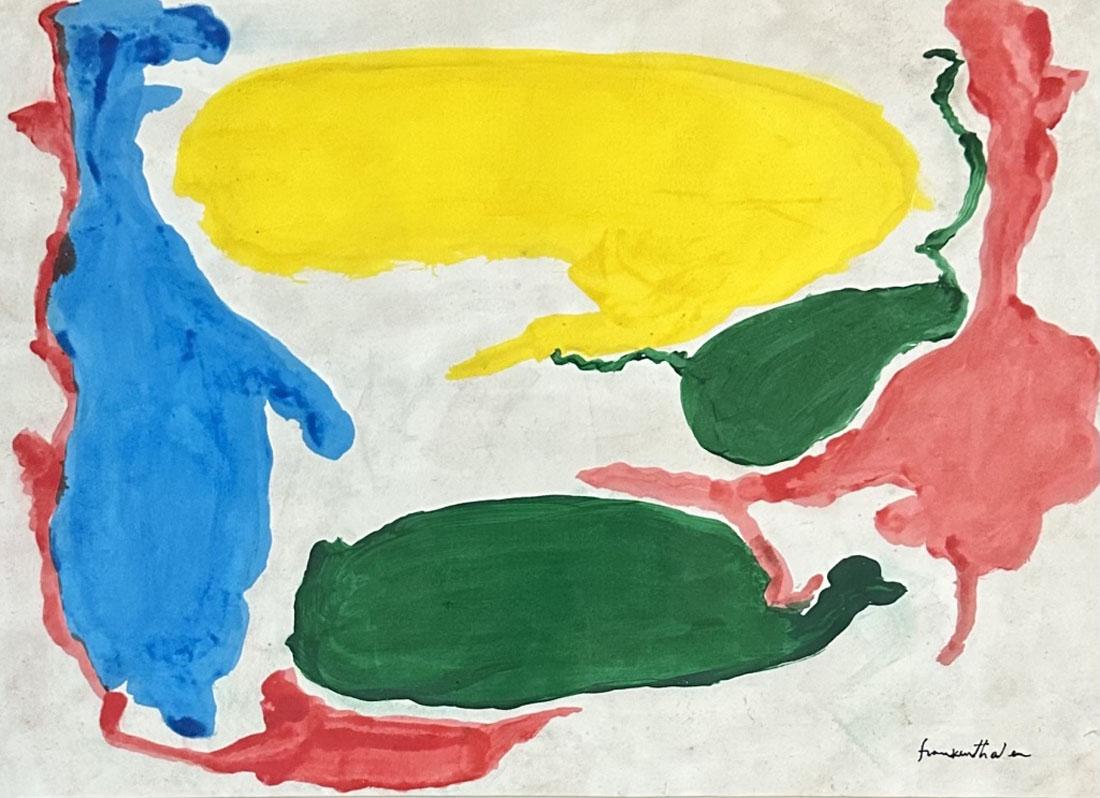 HELEN FRANKENTHALER (1928-2011) OIL ON PAPER (1 of 3)