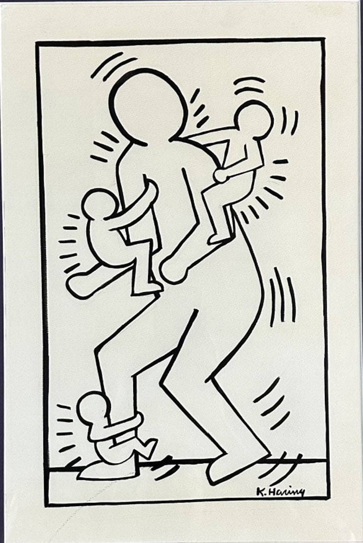 KEITH HARING INK ON PAPER (1958-1990) (1 of 3)