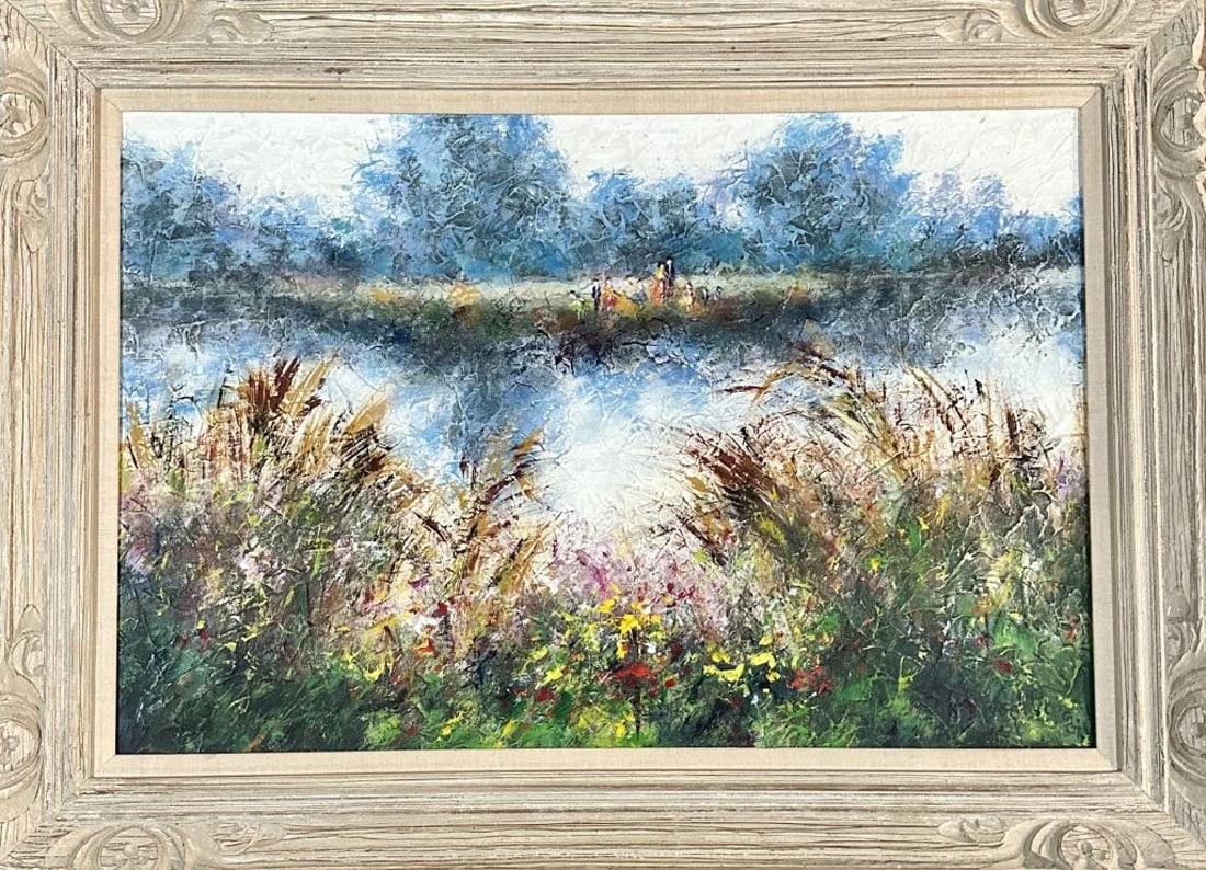 GIOVANNI GIACOMETTI (1868-1933) ACRYLIC ON CANVAS (1 of 4)