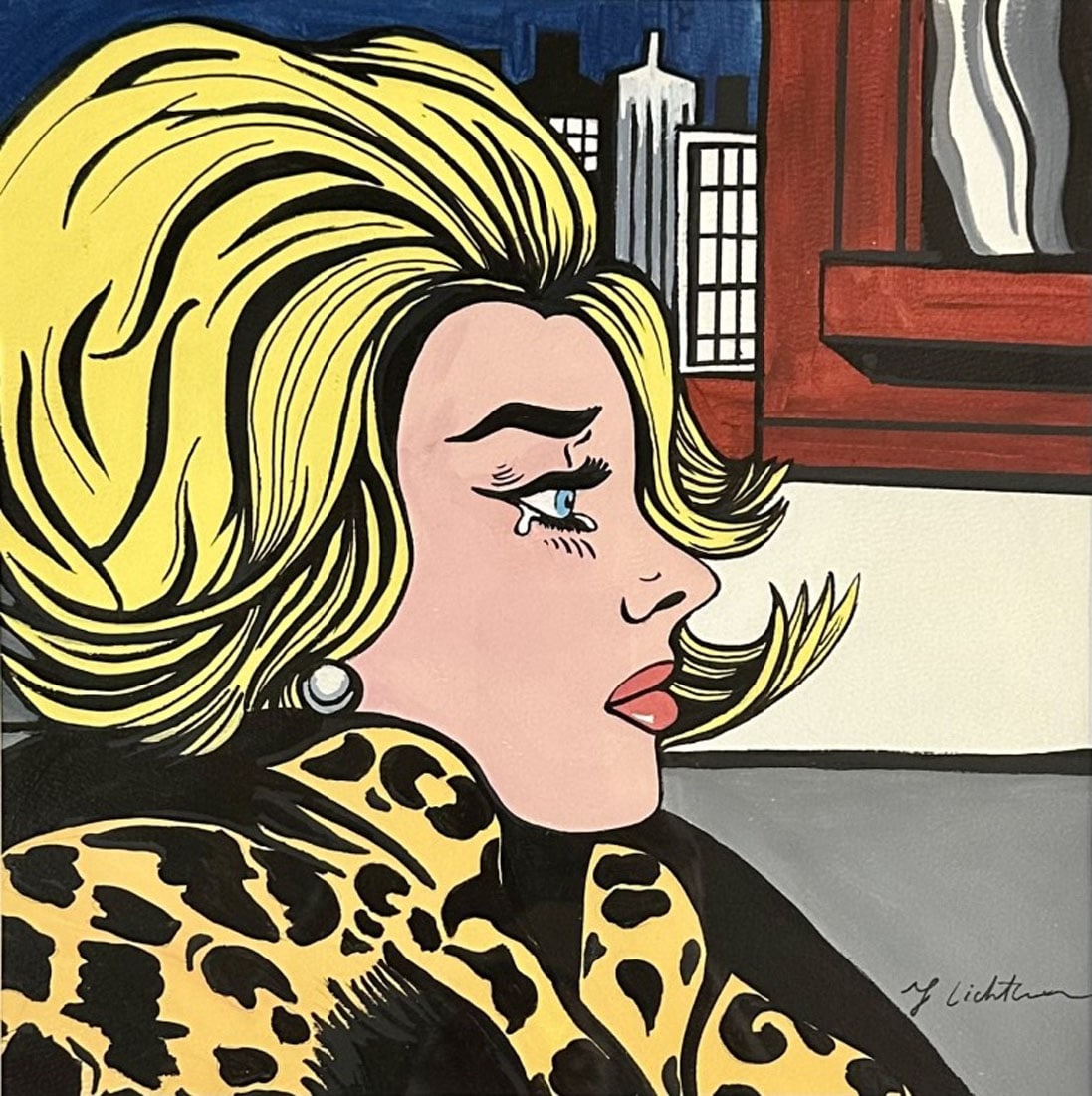 ROY LICHTENSTEIN (1923-1997) OIL ON PAPER (1 of 3)