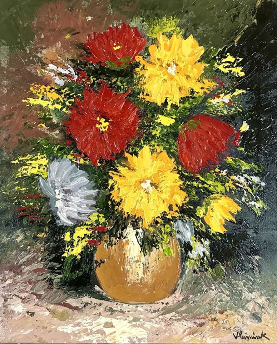 MAURICE DE VLAMNICK ACRYLIC ON CANVAS: Attributed to Maurice De Vlamnick, no coa, private collection, medium: acrylic, measurements: 20"WX24"H no frame, good condition Biography: Maurice de Vlaminck was a French painter. Along with AndrÃ�