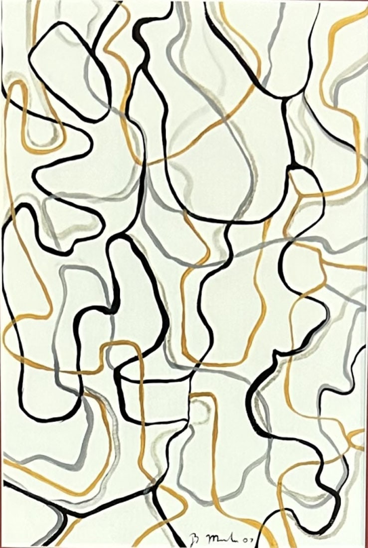 BRICE MARDEN (B.1938) ABSTRACT OIL PAINTING (1 of 3)