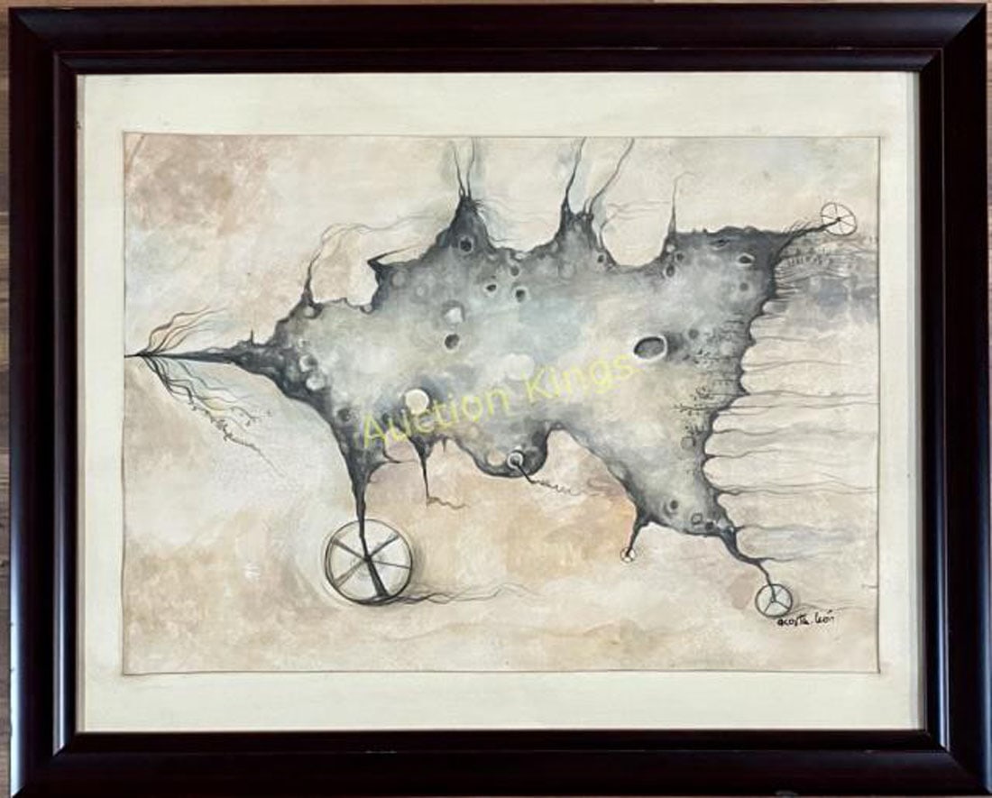 GUSTAVO ACOSTA DE'LEON GOACHE ON PAPER (1 of 3)