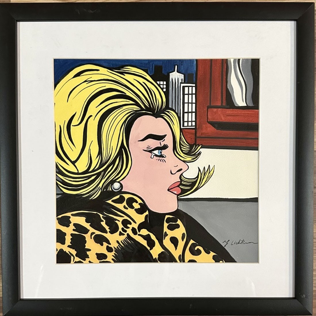 ROY LICHTENSTEIN OIL ON PAPER POP ART (1 of 4)