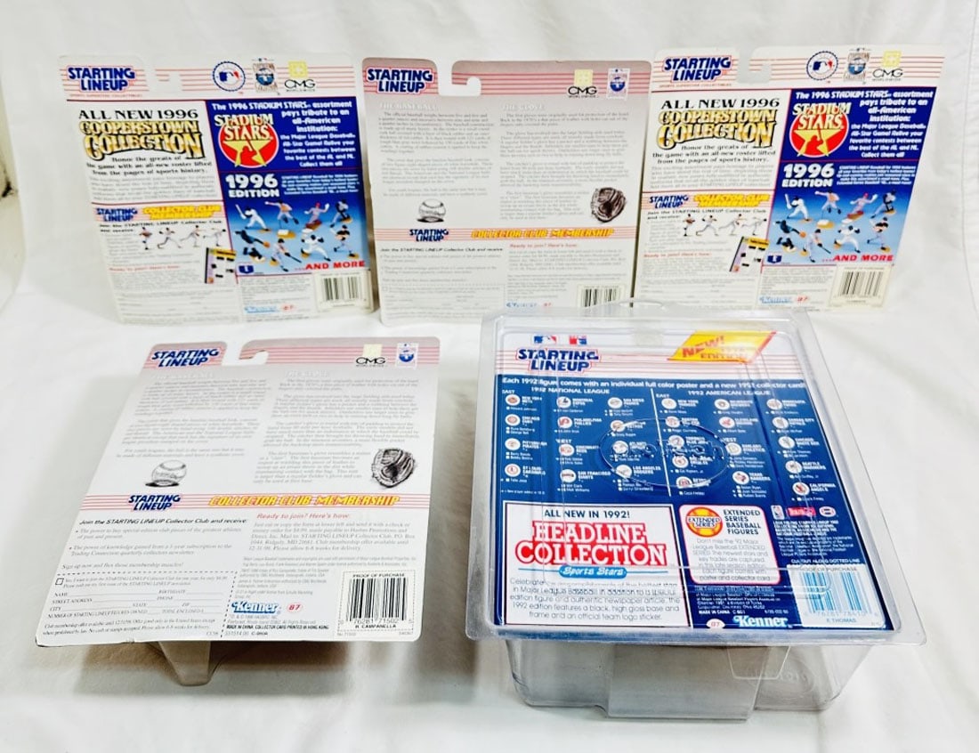 LOT OF 5 ASSORTED BASEBALL STARTING LINEUPS (1 of 1)