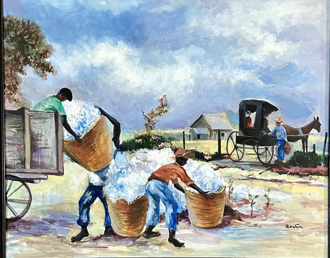 THOMAS HART BENTON OIL ON BOARD (1 of 4)