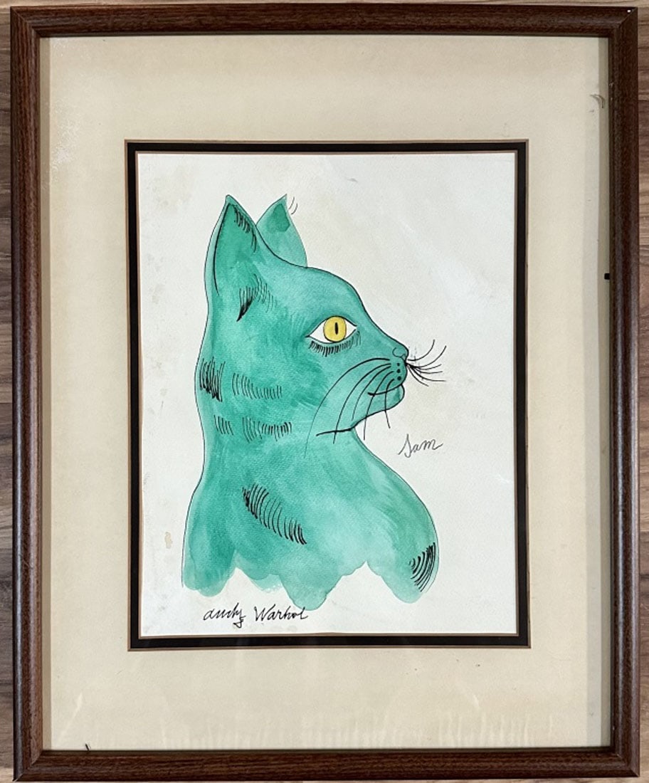 ANDY WARHOL WATERCOLOR PAINTING (1 of 3)