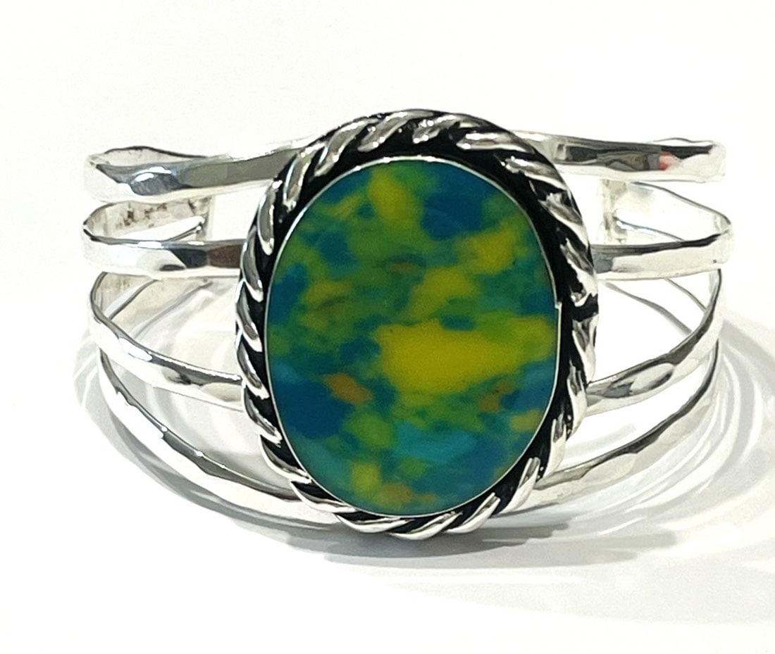 LADIES MEXICAN STERLING SILVER CUFF BRACELET (1 of 1)