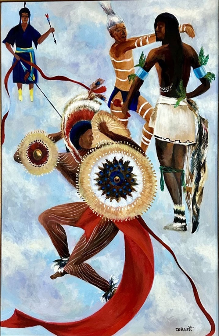 DOROTHY EUGENIE DEBRETT OIL ON BOARD (1883-1977) (1 of 4)