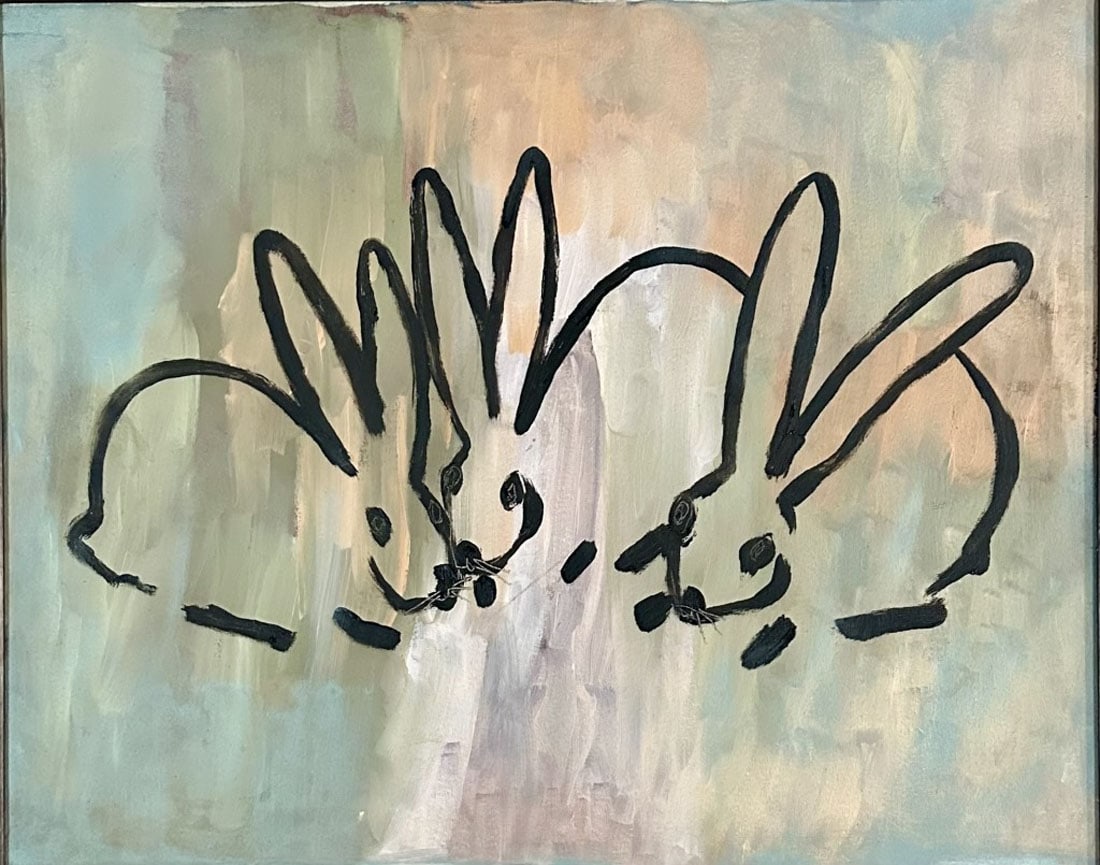 HUNT SLONEM OIL ON CANVAS (B. 1951) (1 of 4)