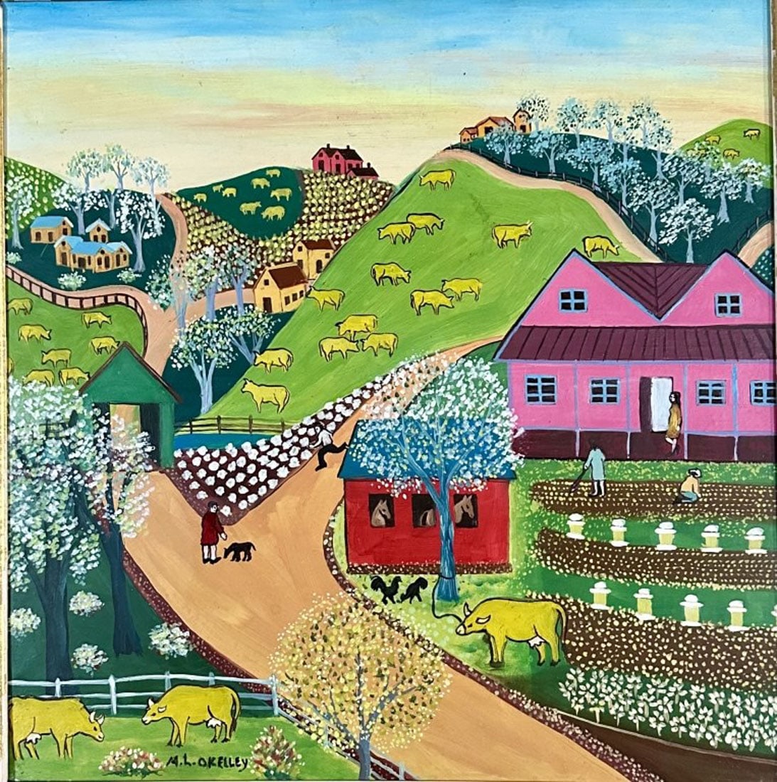 MATTIE LOU O'KELLEY (1908-1997) OIL ON BOARD (1 of 4)