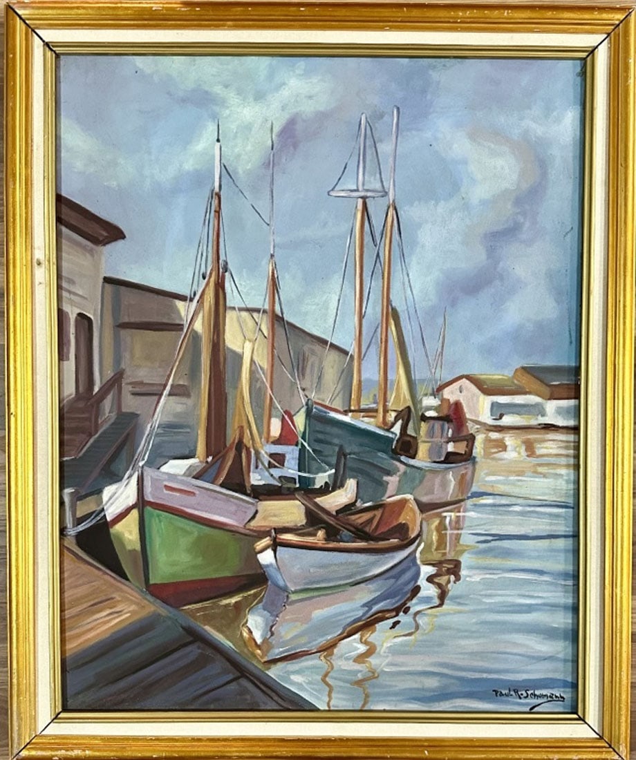 PAUL SCHUMANN (1876-1946) OIL ON CANVAS (1 of 4)